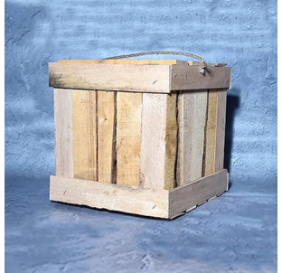 01 Ящик дров вільха 30*22*29см - фото