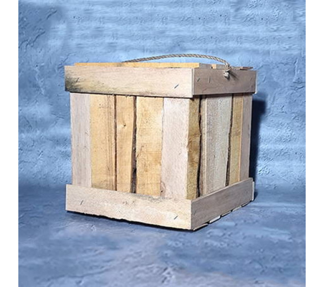 01 Ящик дров вільха 30*22*29см - фото