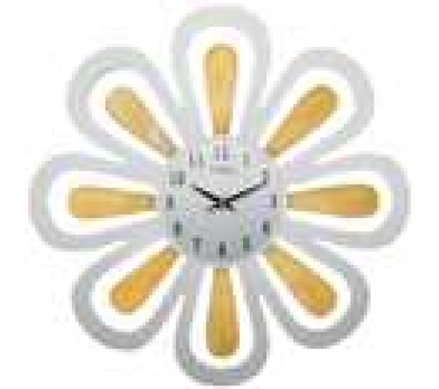 02-230 Годинник настін. з напиленням МДФ/АКРИЛ (40*40) - фото