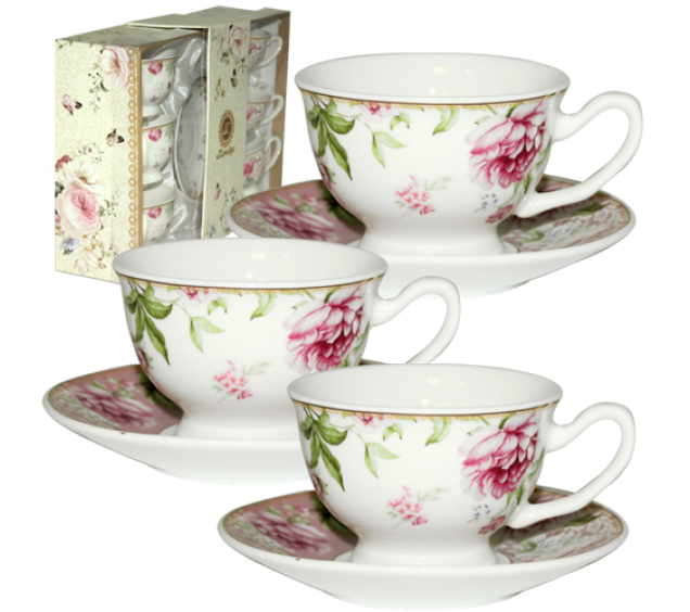 020-12-06 Набір кавовий 12 пр. Шенонсо (чашка 80мл, блюдце 10,5см) - фото