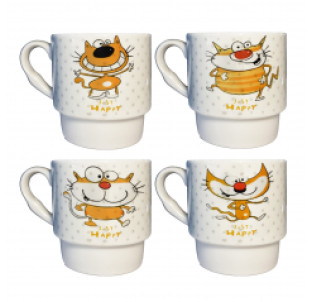 021-04-012/У Чашка Happy cat 320 мл (без упаковки) - фото