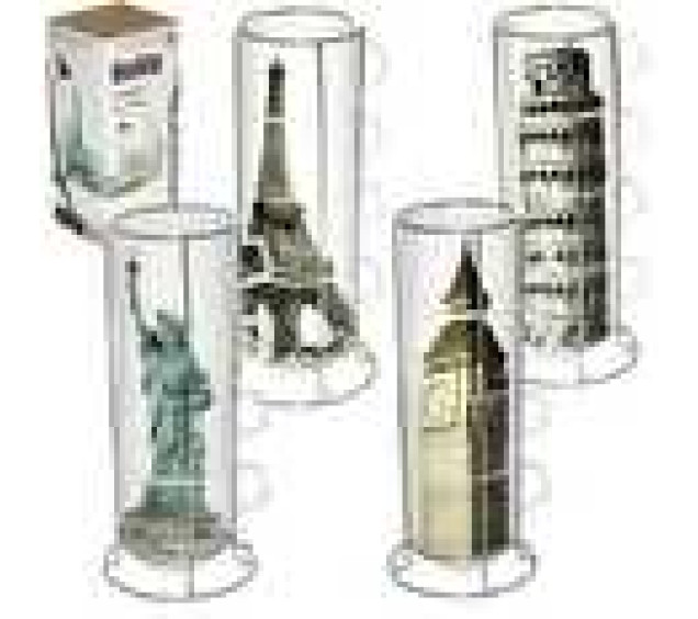 021-04-03 4 чашки на стійці Міста 360мл - фото