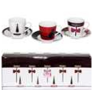 022-12-15 Сервіз кавовий 12пр. Кава модерн (150мл, бл.13см) - фото