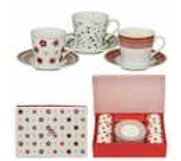 022-12-19 Сервіз кавовий 12пр. Веселка (чашка 150мл, блюдце 13см) - фото