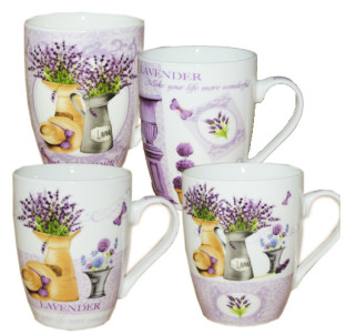 040-01-09 Чашка конус 360мл Лаванда - фото