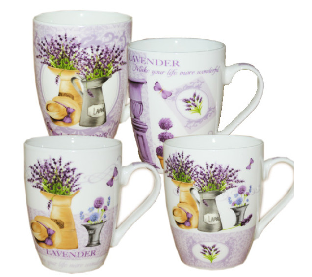 040-01-09 Чашка конус 360мл Лаванда - фото