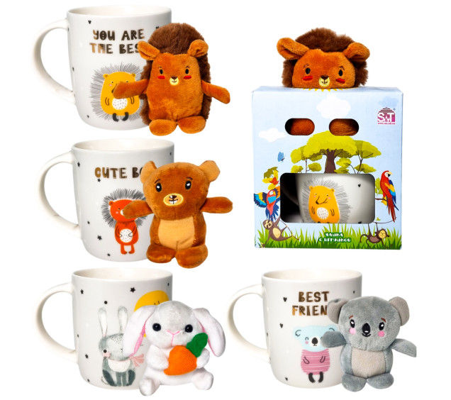 040-01-103 Чашка 400мл  М'яка іграшка - фото