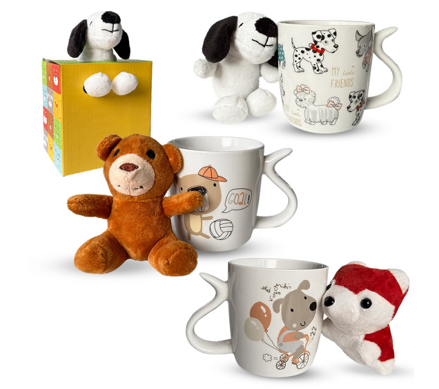 040-01-104 Чашка 400мл  М'яка іграшка 1 - фото