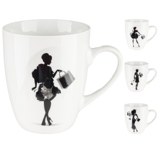 040-01-20 Чашка 300мл Дами з покупками - фото