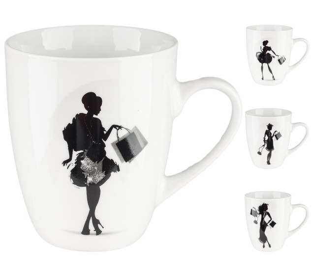 040-01-20 Чашка 300мл Дами з покупками - фото