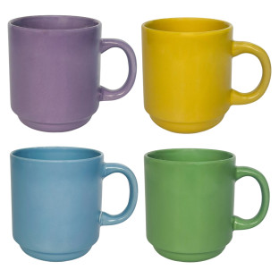 040-01-55 Чашка 320мл Фарби життя Мікс - фото