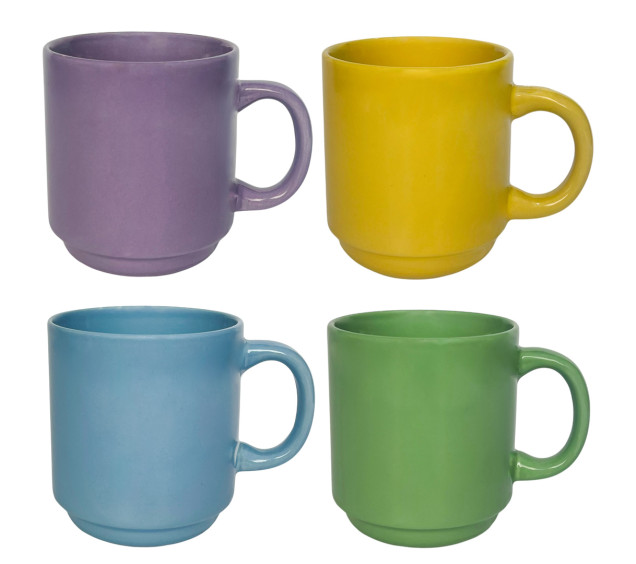 040-01-55 Чашка 320мл Фарби життя Мікс - фото