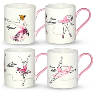 040-02-100/У Чашка Балерина 380мл без упаковки - фото