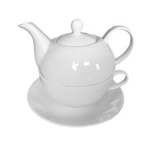 041-01-05 Набір Егоіст  (чайник-300 мл, чашка-250 мл, блюдце-14,8 см)(варіант) - фото