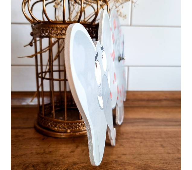 05-207 Годинник настінний Слоник дитячий МДФ 35*4,5*22см - фото 2