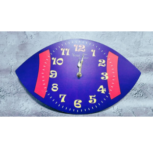 05-213 Годинник настінний Регбі дитячий МДФ 34,8*4,5*20,5см - фото