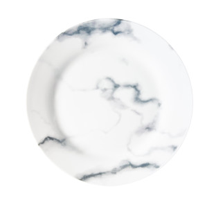 050-44-02 Тарілка 9' Білий мармур - фото