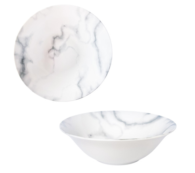 050-44-04 Салатник 7' Білий мармур - фото