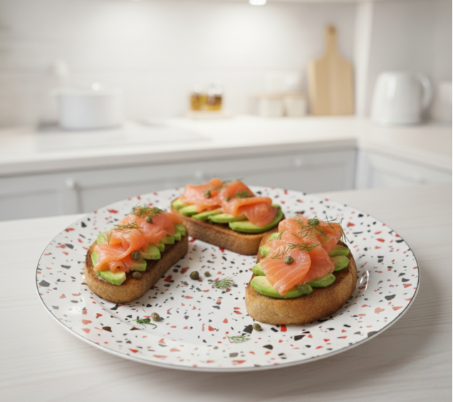 050-47-02 Тарілка 9" Терраццо - фото 1