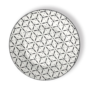 050-38-02 Тарілка 9" Вінтажний сапфір - фото