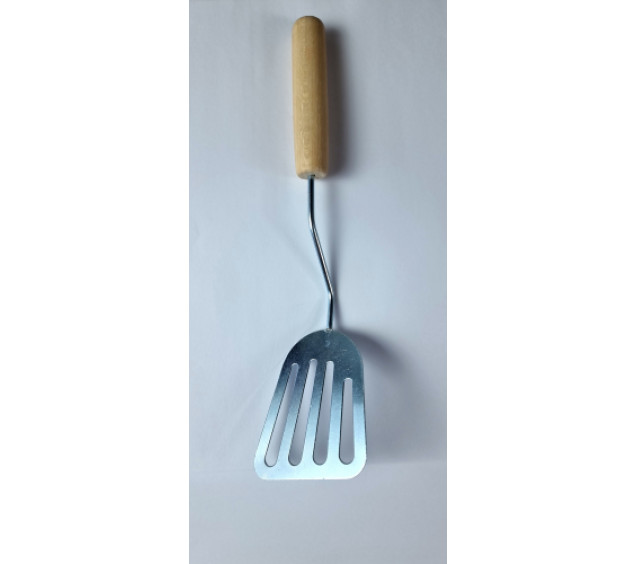 101-022 Лопатка металева з дерев'яною ручкою 28см - фото