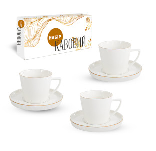 1453-16  Сервіз кавовий 12п Вітрила (чашка 140 мл блюдце 11,5 см) - фото