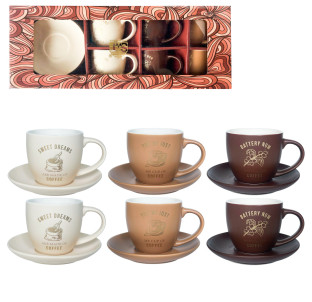 15100 Сервіз чайний 12пр. "Кав'ярня" 260 мл - фото