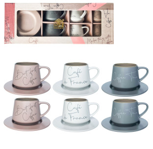 15101 Сервіз чайний 12пр. "Кав'ярня" 210 мл - фото