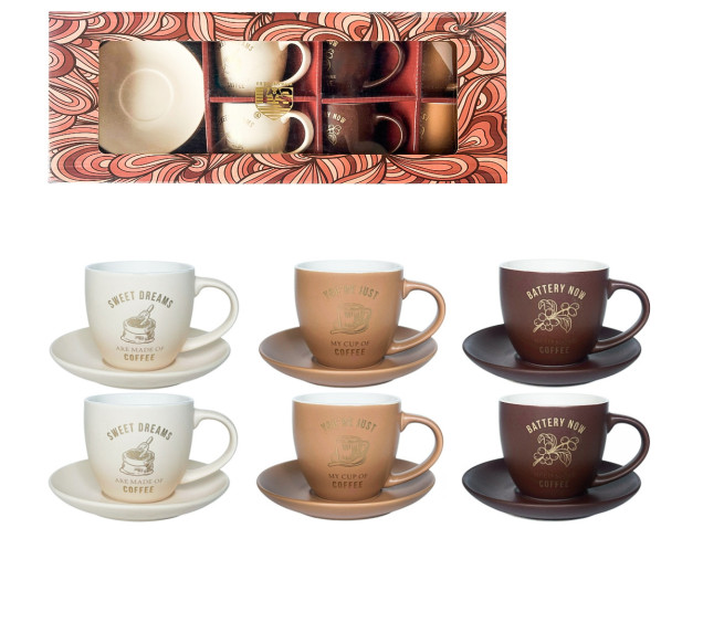 15303 Сервіз кавовий 12пр. "Кав'ярня" 100 мл - фото