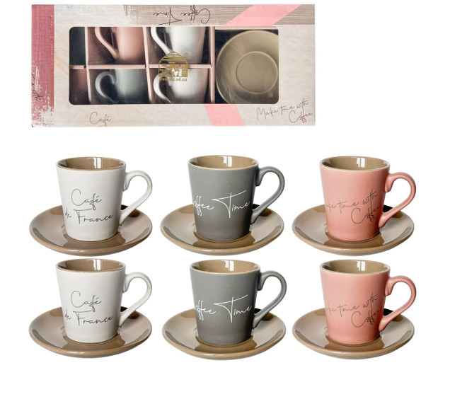 15304 Сервіз кавовий 12пр. "Кав'ярня" 140 мл - фото