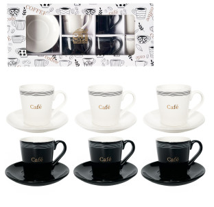 15305 Сервіз кавовий 12пр. "Кав'ярня" 140 мл - фото