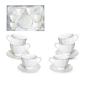 1548-00 Сервіз кавовий 12пр (6 чашок 150мл , 6 блюдець12 см) Лауретта - фото