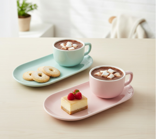 157-00-00 Сервіз чайний 4ел  "Сніданок з тіфані " (Чашка 250 мл блюдце 25,5 см) - фото 1