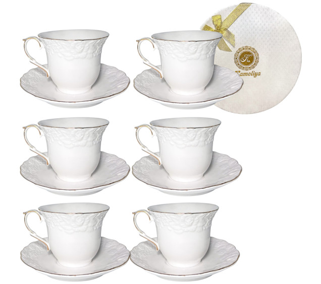 1707 Сервіз чайний 12пр. 220мл Біла ніч - фото