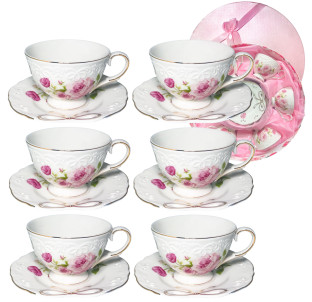 1711 Сервіз чайний 12пр. Бант (240мл, бл.15см) - фото