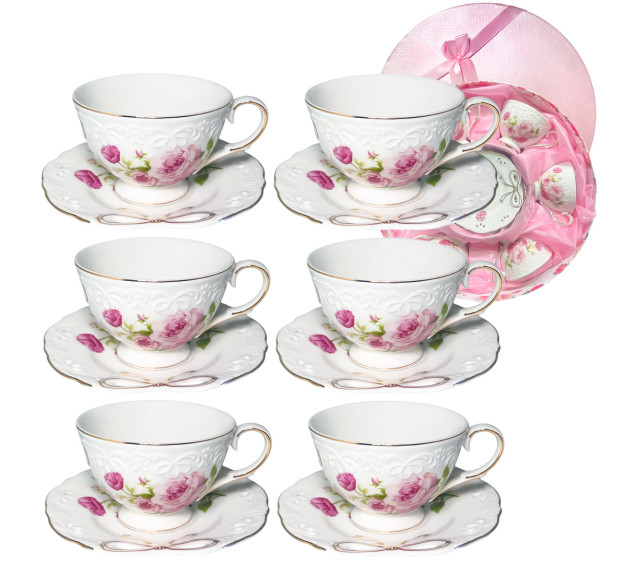 1711 Сервіз чайний 12пр. Бант (240мл, бл.15см) - фото