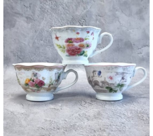 1752-08/У Чашка 200мл Англійський сад мікс без упак - фото