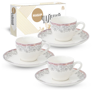 1753-15 Сервіз чайний 12пр. Бернадот (чашка  280 мл блюдце 15 см) - фото