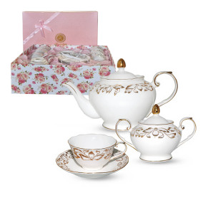 177 Наречена Сервіз чайний 14пр. (чашка 220мл,чайник 1000мл, цукорниця 320мл) - фото