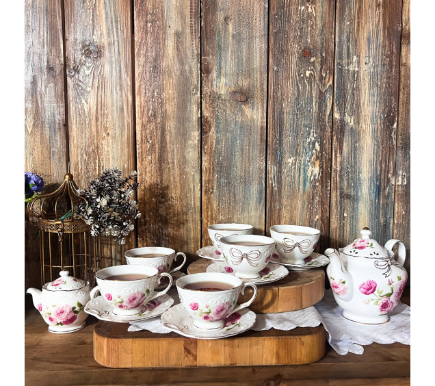 1779 Сервіз чайний 14пр. Бант (240мл, бл.15см, цук.350мл, чайн.1,3л) - фото 4