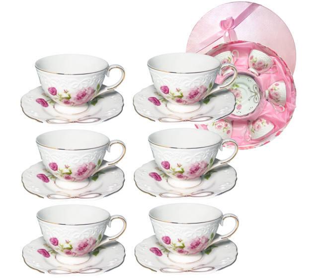 1789 Набір кавовий  Бант (100мл, бл.12см) - фото