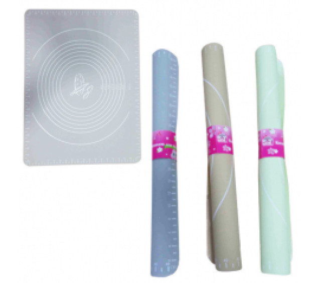 20077 Коврик для тіста 49*39,5см Пастель - фото