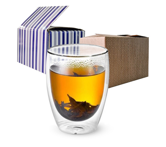 201-23/1 Стакан з подвійним дном 350мл( в універсальній коробці) - фото