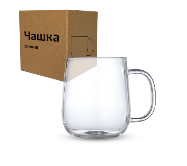 201-36 Чашка скляна 500 мл - фото