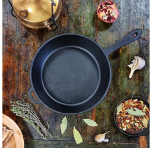 Т202 Сковорода чавунна 24*6см - фото