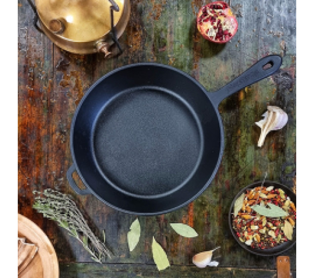 Т202 Сковорода чавунна 24*6см - фото