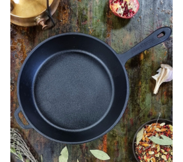 Т204 Сковорода чавунна 28*6см - фото