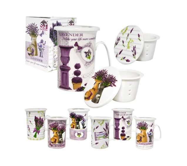 2052-2 Чашка заварювальна "Лаванда" 320мл - фото
