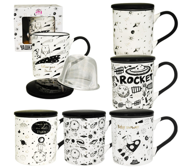 20608 Чашка заварювальна 350мл Космос - фото