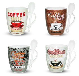 2063-12/У Чашка Кава шоп 360мл без упаковки - фото